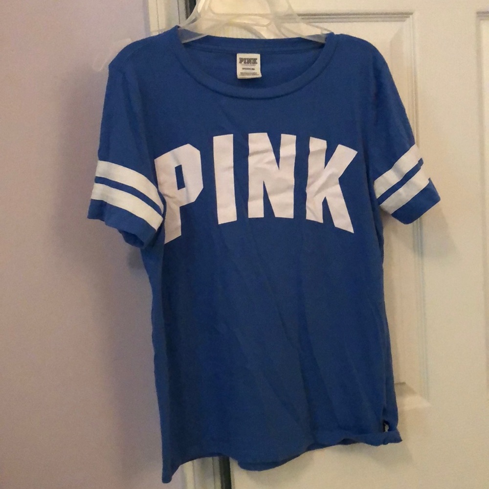 PINK Blue & White Top